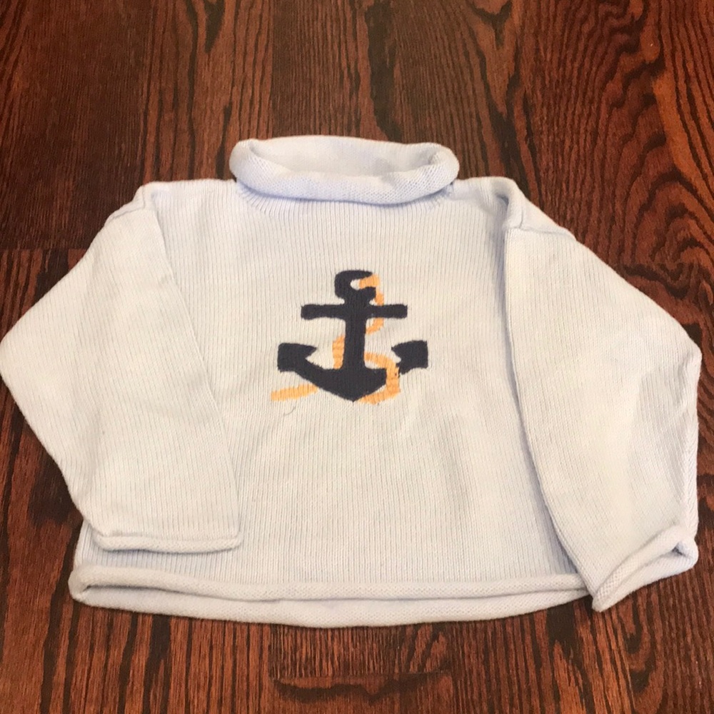 Knit Sweater with Anchor